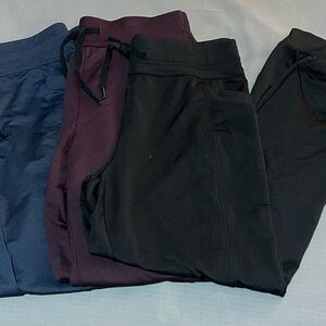 32 Degrees Women's Track Pants in Black, Navy, and Dark Purple
